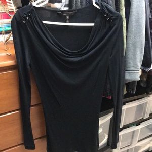 BCBG Long sleeve black shirt xsmall
